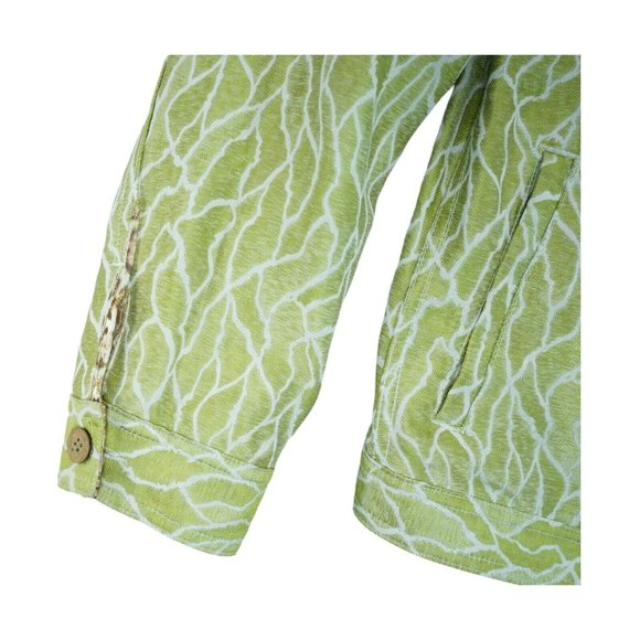 TravelSmith Women's Reversible Jacket Animal Print Pockets Sz Large Button Down - Picture 9 of 12